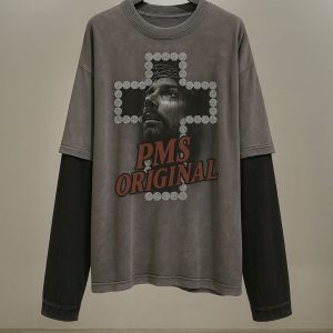PMS ORIGINAL Vintage Cross Layered Long Sleeve