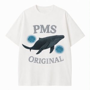 PMS ORIGINAL Blue Whale Limited Tee – White